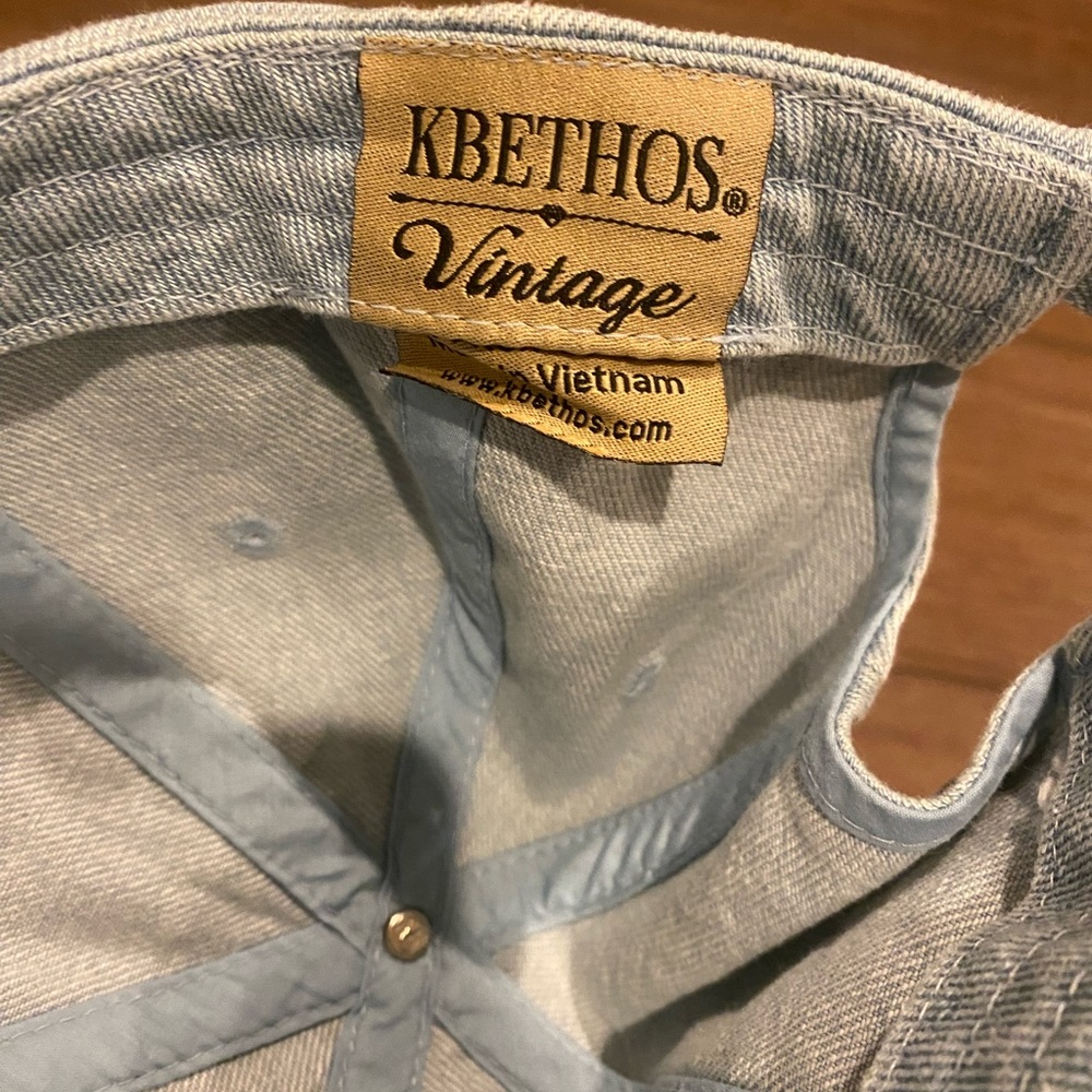 Monat Custom Distressed Denim Hat - image 5